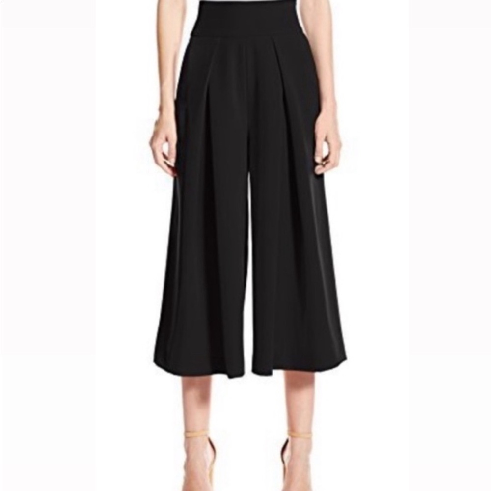 MILLY ITALIAN CADY WIDE LEG HIGH WAIST CULOTTES SIZE 0. Never worn, NWOT.